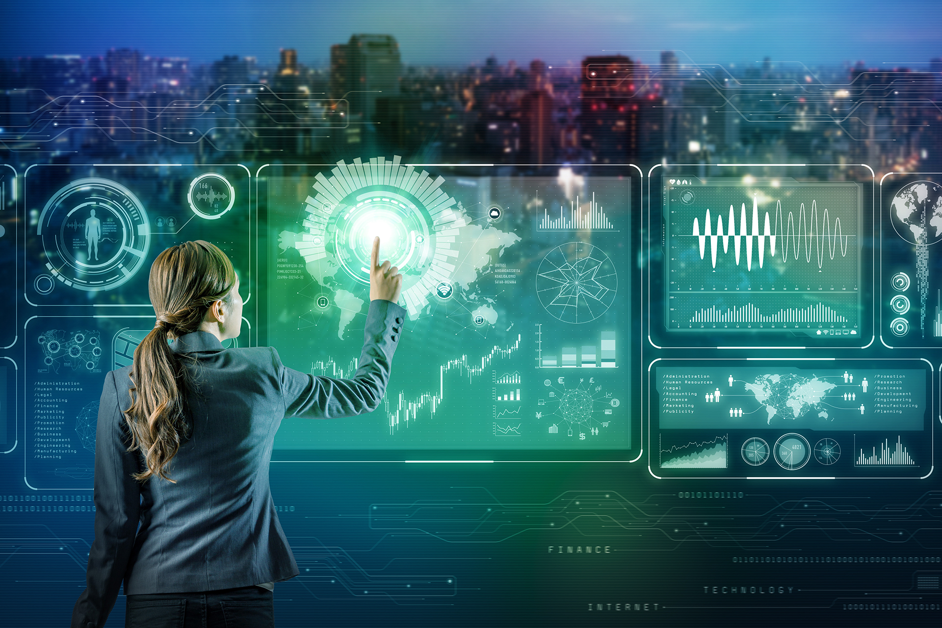 Digital governance dashboard showing multiple stakeholders, responsibilities, and decision-making in commercial building management.